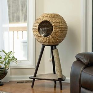 Sauder 416821 Natural Sphere Cat Tower, Espresso Finish New in the Box